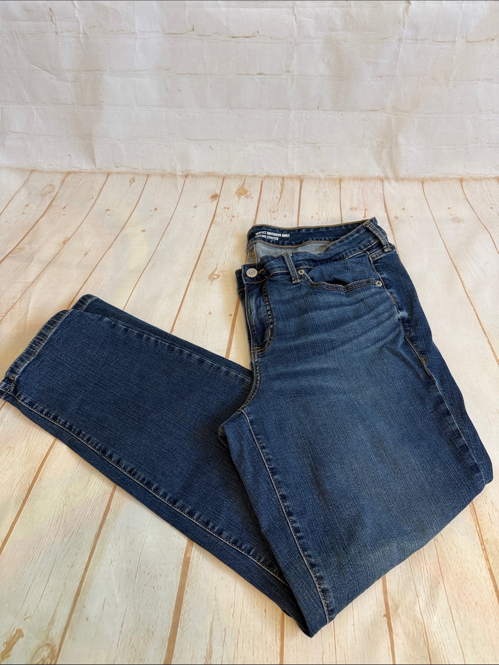 Torrid Perfect Boyfriend Ankle Vintage Stretch Dark Blue Jeans 16 XT